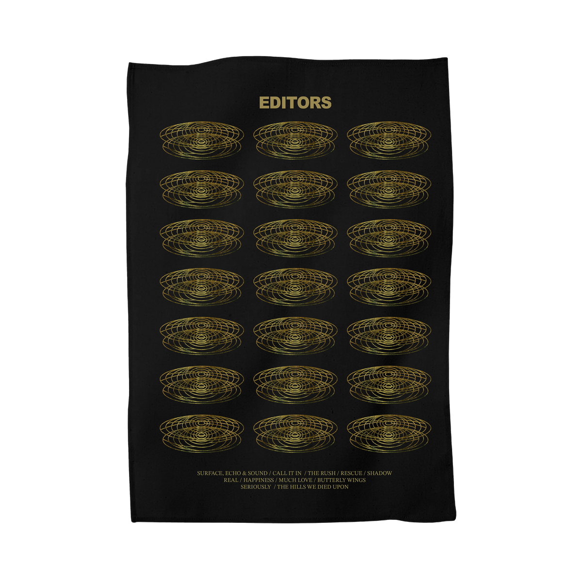 Surface, Echo & Sound Black Tea Towel