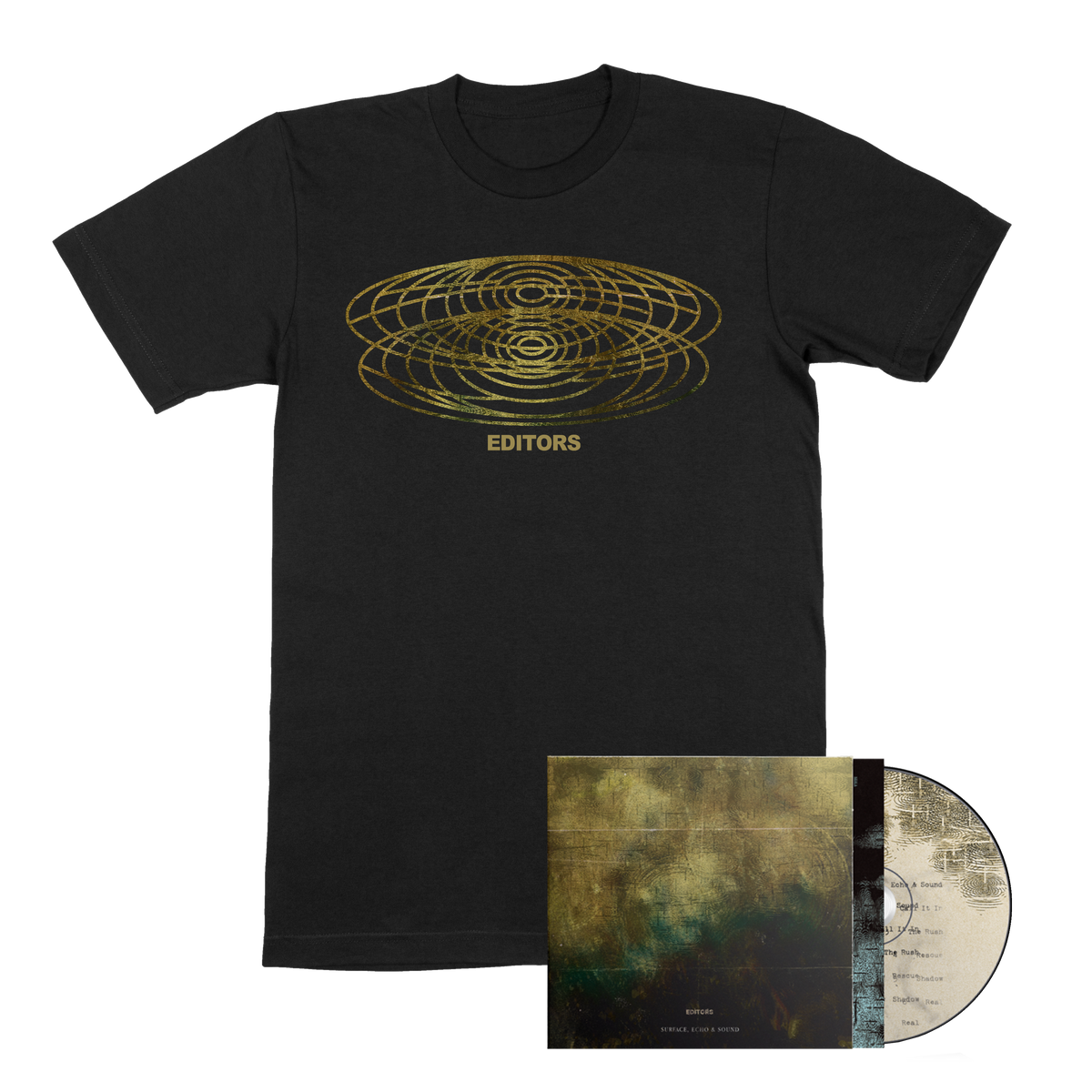 Surface, Echo & Sound Black Album T-Shirt + CD