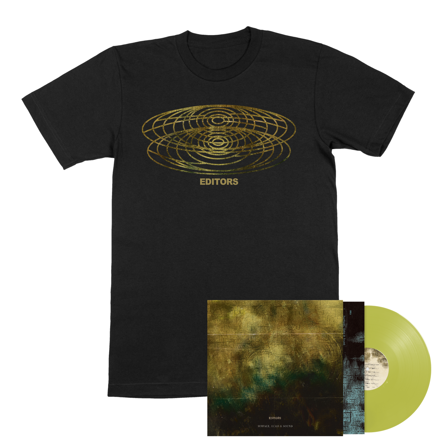 Surface, Echo & Sound Black Album T-Shirt + LP
