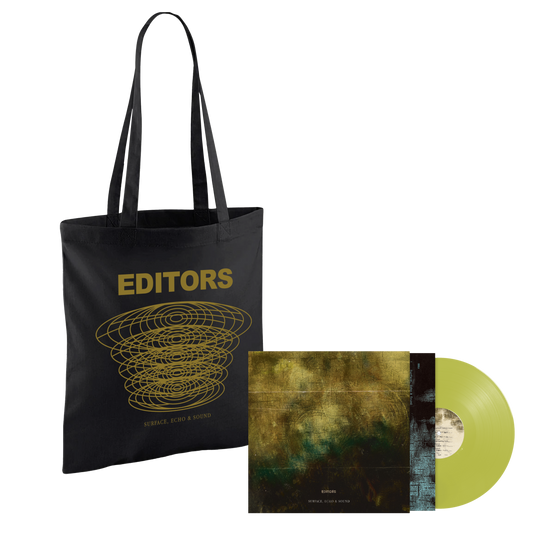 Surface, Echo & Sound Black Tote Bag + LP
