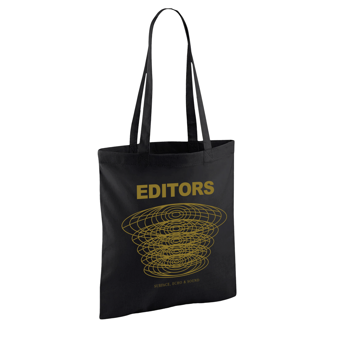 Surface, Echo & Sound Black Tote Bag