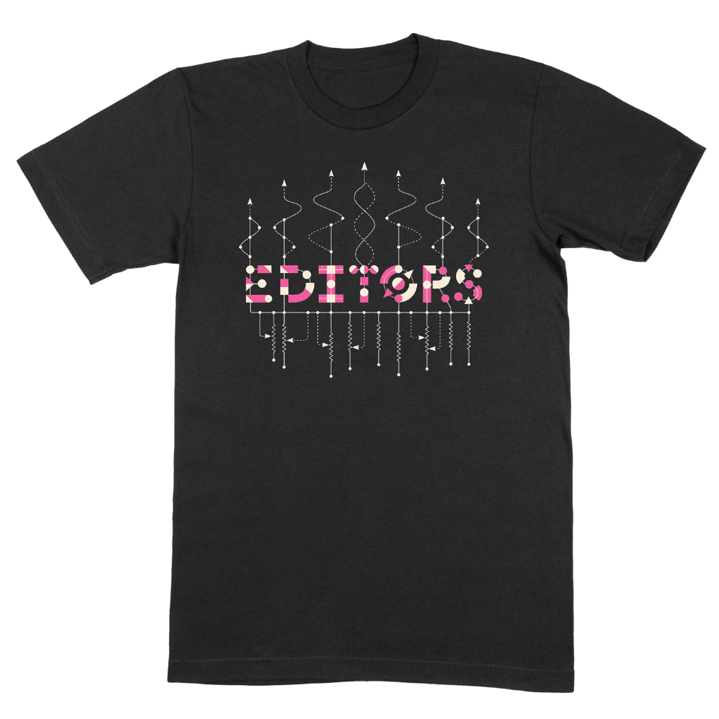 Wires Black T-Shirt